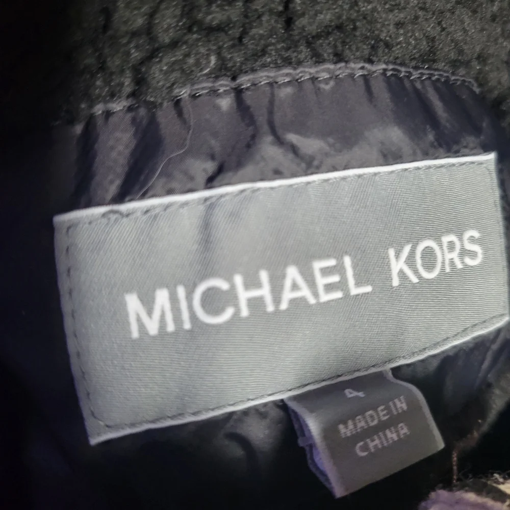 Michael Kors NWOT Black Winter Coat Childs Size‎ 4